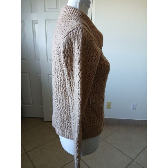 Joie Women’s Beige Knit Cardigan Sweater XS Button Up Collared Long Sleeve - Picture 3 of 16